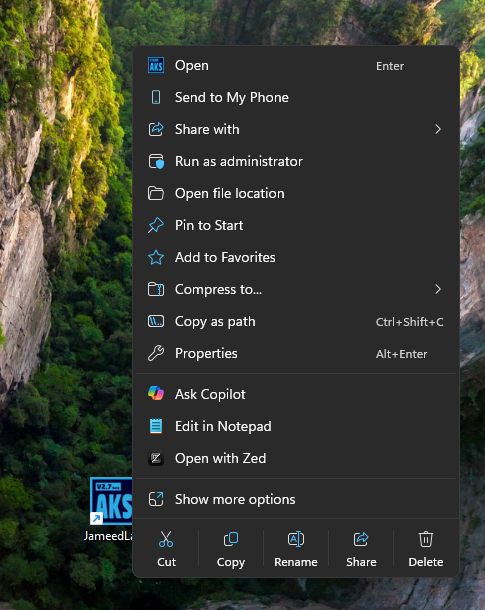 Fig. 21: Launch via Desktop Shortcut